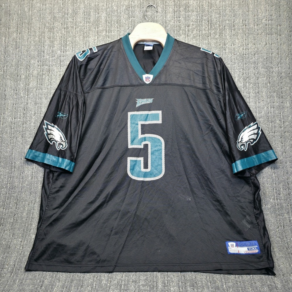 5XL Reebok McNabb Eagles Black Jersey #5 On Field Equipment NFL Throwback‎ Birds
